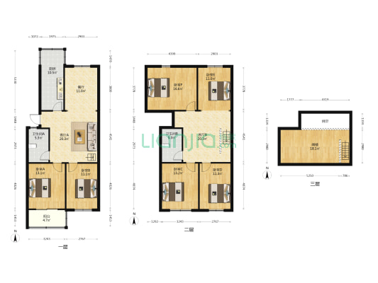 高岗里 6室3厅2卫 167平方