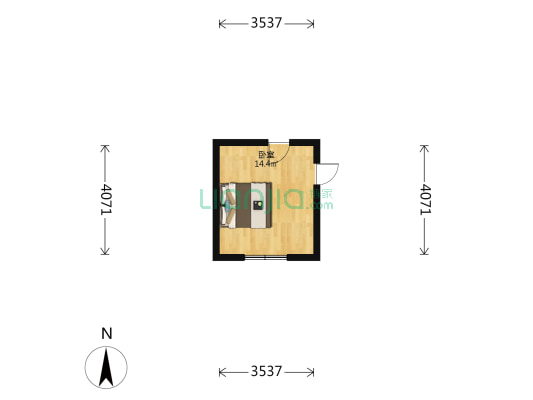 三义里 1室0厅0卫 14平方