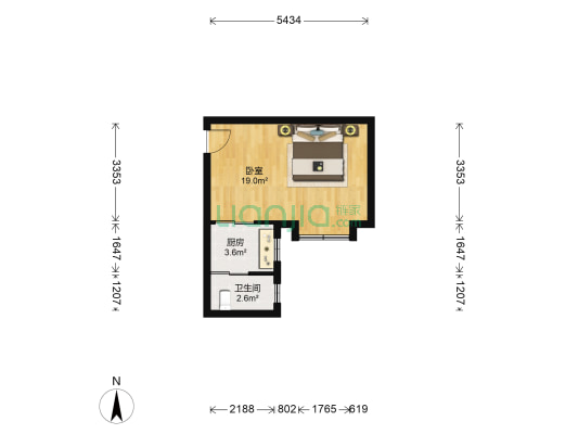电子信息研究所 1室0厅1卫 31平方