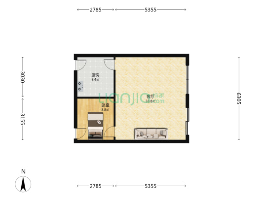 凤城西大街184-4号 1室1厅0卫 134平方