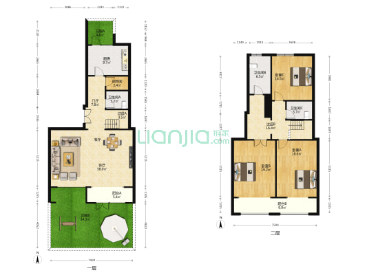 清凉山樾 3室1厅3卫 186平方