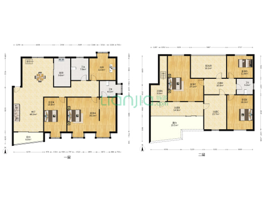 天湖之春 6室1厅3卫 272平方