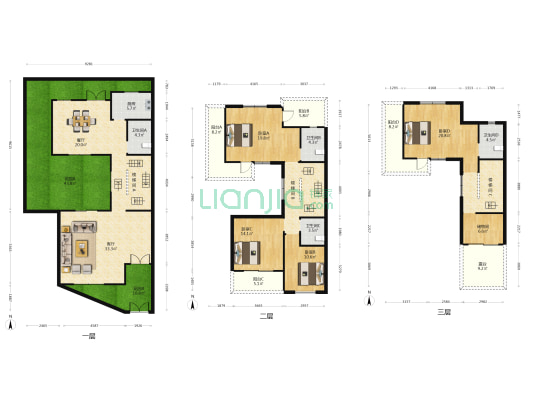 大奇庄园 4室2厅4卫 230平方