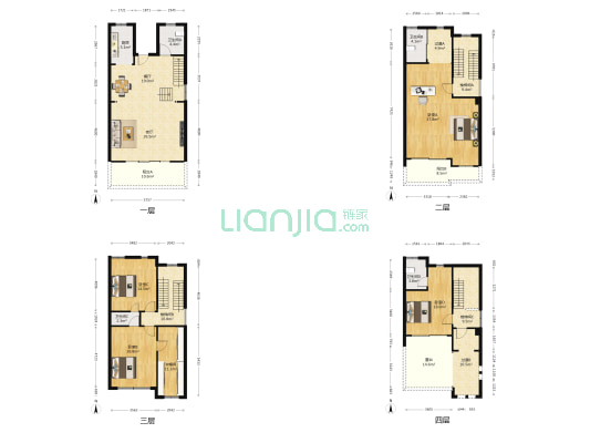 河畔花林 4室2厅4卫 238平方