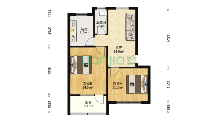 盐业小区二手房实景图