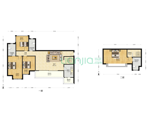 广汇御园 4室1厅3卫 140平方