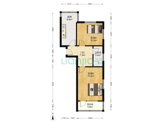 佛涛路 2室0厅1卫 61平方