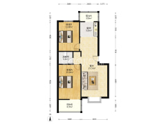 六层板楼，户型方正，中间楼层 南北通透-涿州联合小区六号院户型图