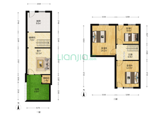 水务局小区 3室1厅0卫 86平方