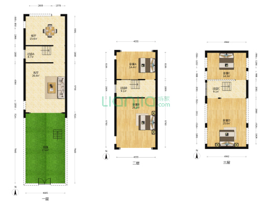 优越温泉郡 4室2厅0卫 66平方