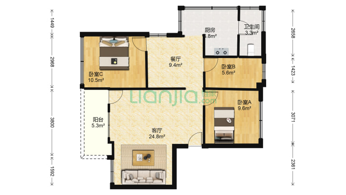 邮电技工学校宿舍楼二手房实景图