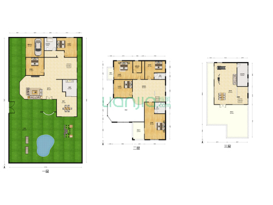 金鹿花园A区 6室3厅4卫 478平方