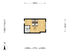范阳主路电梯房 地理位置优越 交通便利 生活配套齐全-涿州金街公寓户型图