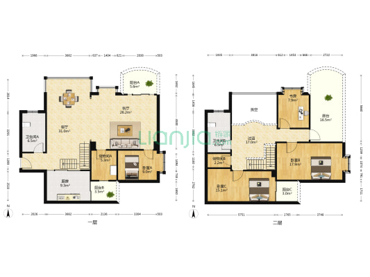 西北湖公寓 4室2厅2卫 189平方