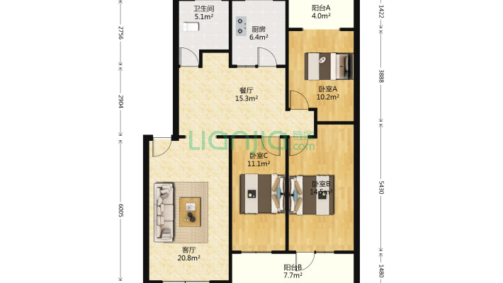 涿州市医院家属院南区二手房实景图