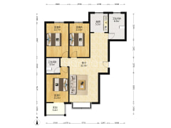 水尚仁佳 3室1厅 南 北-涿州水尚仁佳户型图