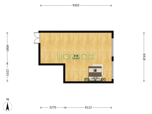 五桂座2号楼 1室0厅0卫 55平方