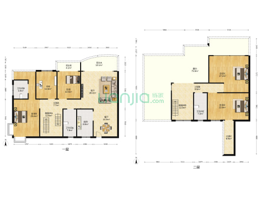 商银家园 5室2厅3卫 263平方