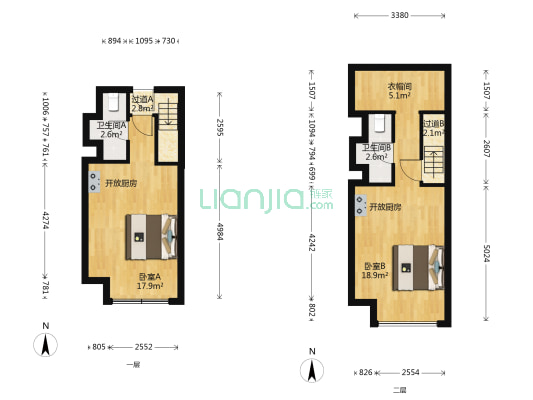 中海星钻 2室0厅2卫 41平方