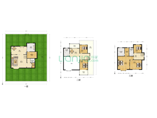 天伦花园 5室3厅4卫 264平方