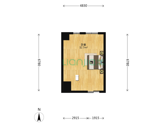 泰富广场 1室0厅0卫 43平方