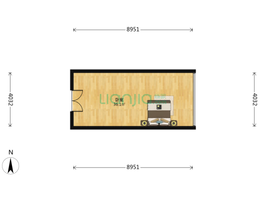 中电信息大厦 1室0厅0卫 51平方