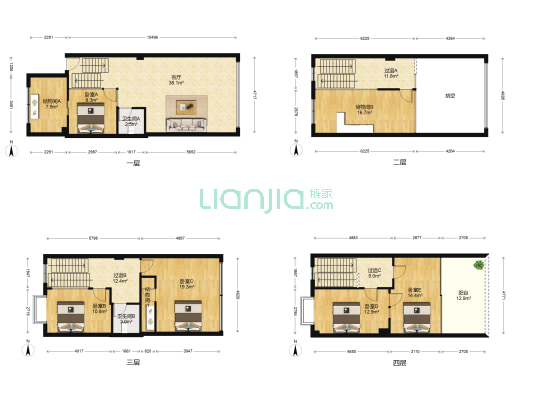 金峰山庄 5室1厅2卫 154平方