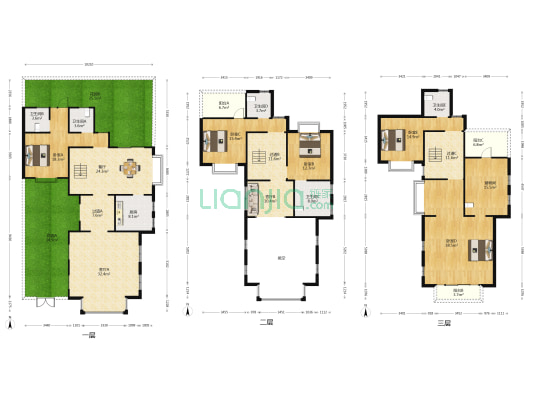 奥林匹克记者村 5室3厅5卫 335平方