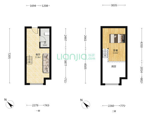 龙湖·蜀新时光 1室1厅1卫 35平方