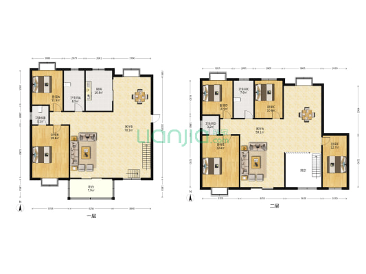 新家园洋房 6室2厅4卫 300平方