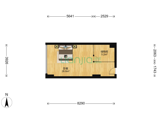 滨江优谷 1室0厅0卫 94平方