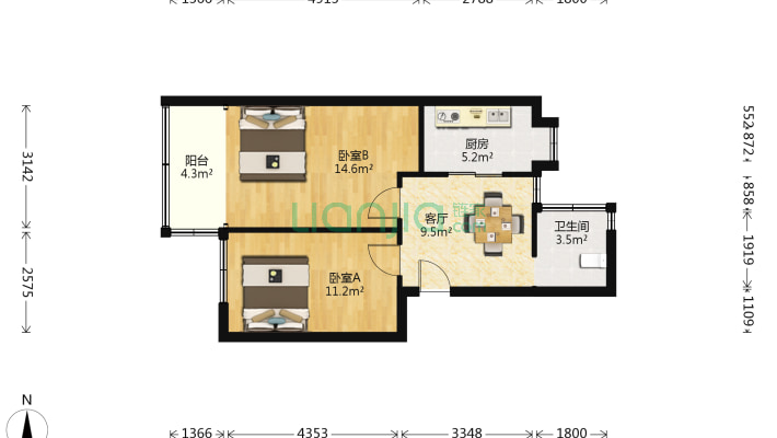 天声小区二手房实景图