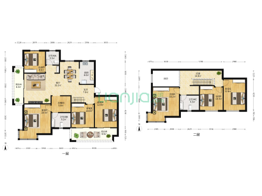 小天鹅雍山府 7室1厅3卫 223平方