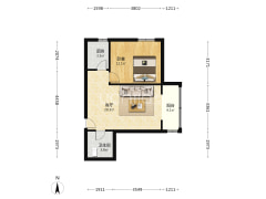 此房电梯房，户型方正，采光充足。-涿州联合一号院户型图