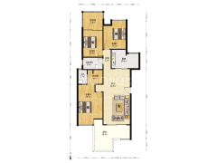 优质洋房小区 几乎全新精装带露台 住家安静-重庆龙樾湾户型图