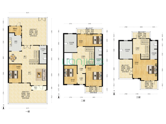 洞林湖新田城别墅区D区 5室2厅5卫 276平方