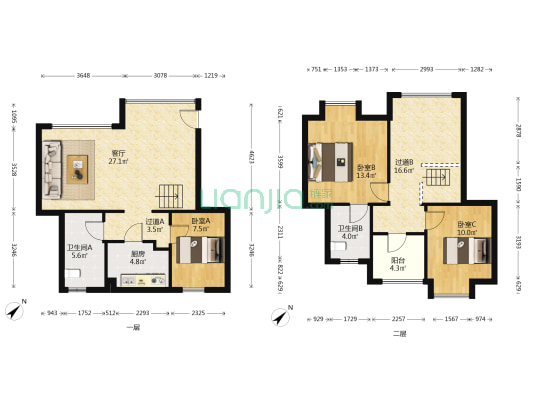春语华璋 3室1厅2卫 89平方
