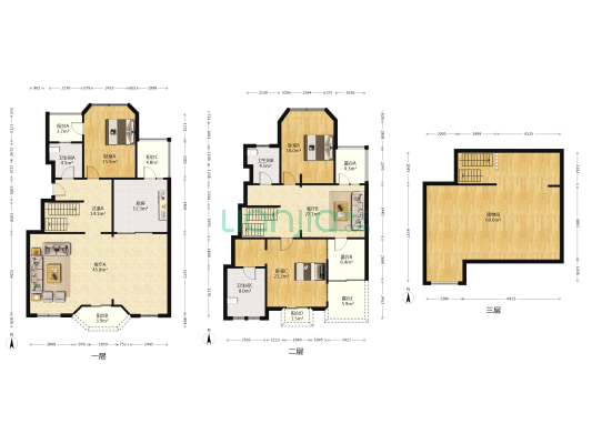万山庭院 3室2厅3卫 270平方