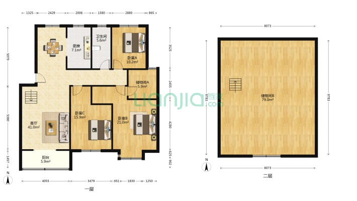 滨江小区二期二手房实景图