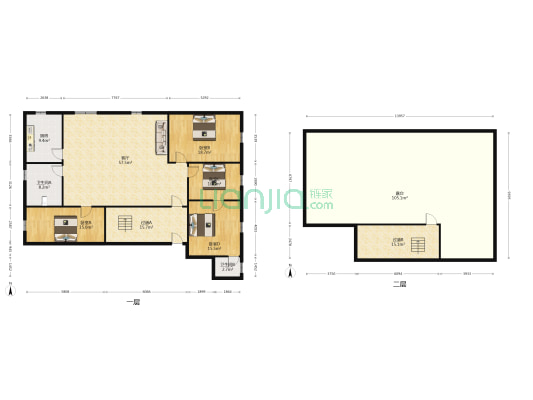 带湖路保险公司宿舍 4室1厅2卫 168平方