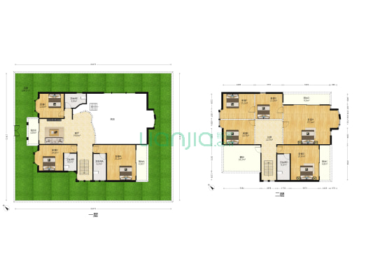 雍景山庄 8室1厅4卫 525平方