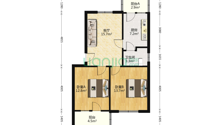 双塔中学小区二手房实景图