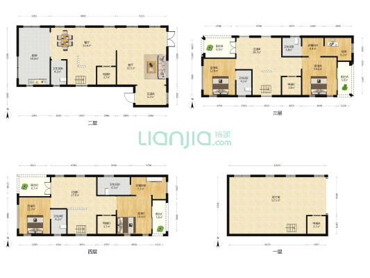 紫云台 5室2厅5卫 560平方