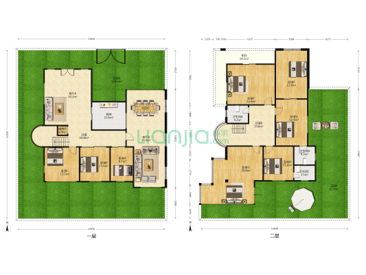 金花别墅 8室2厅3卫 371平方