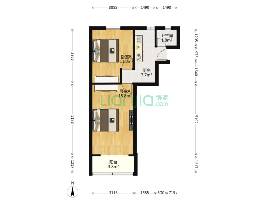 南山路10弄 2室0厅1卫 50平方