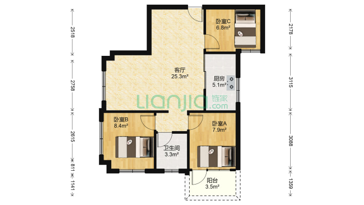 启辉花园二手房实景图
