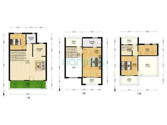 阅塘名邸 4室1厅2卫 205平方