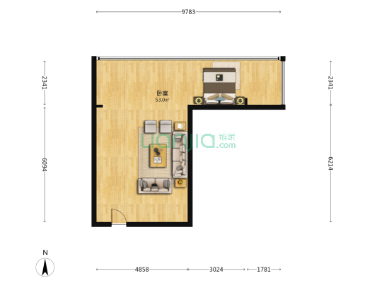 天贸城 1室0厅0卫 79平方