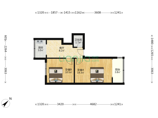 永丰路32号 2室1厅1卫 47平方