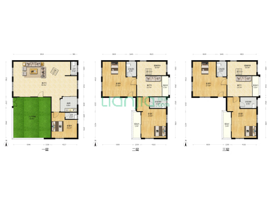 居宁小区 5室3厅6卫 393平方